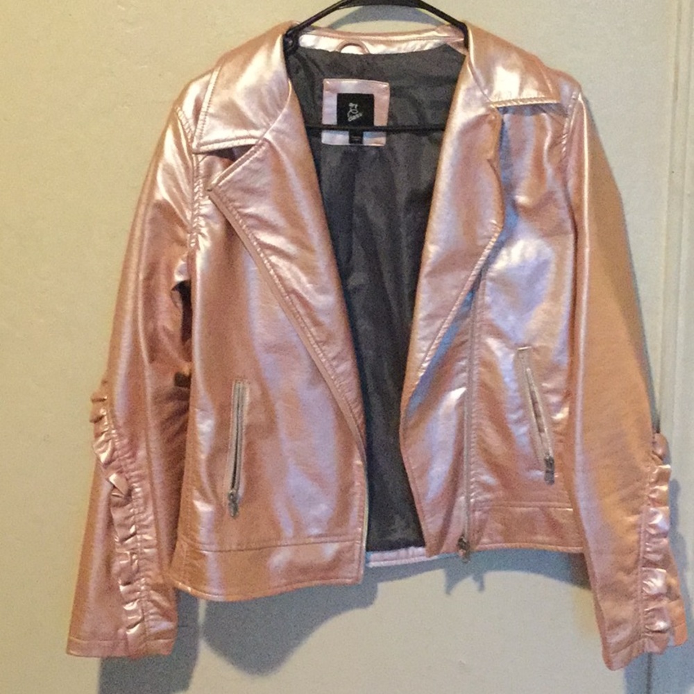 Big girls faux leather jacket